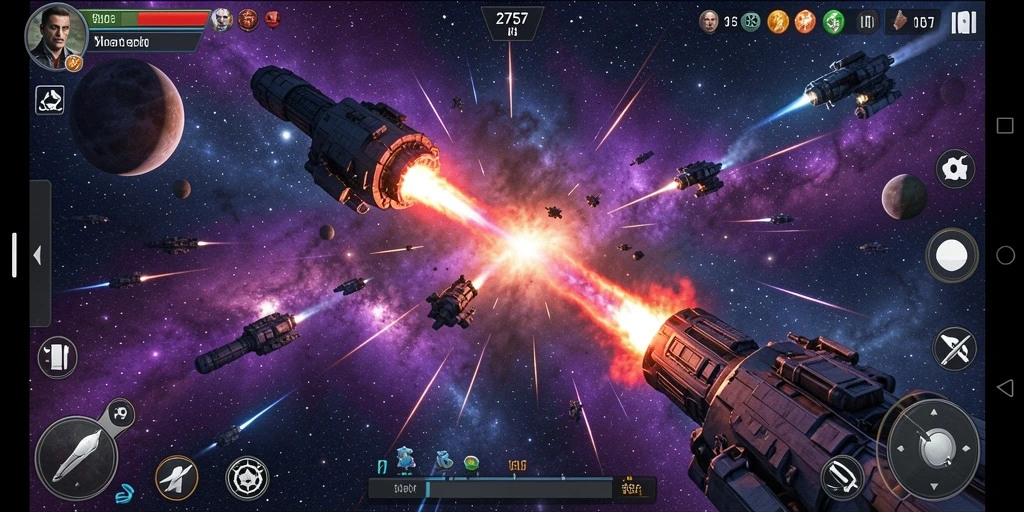 Tampilan gameplay seru dan aksi mendebarkan di 2757.