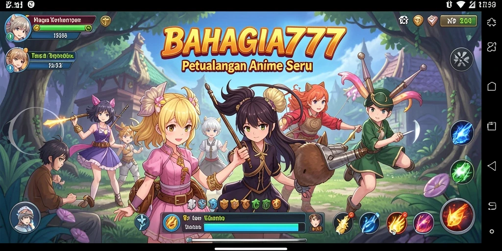 Tampilan permainan Anime yang memukau dan penuh warna.