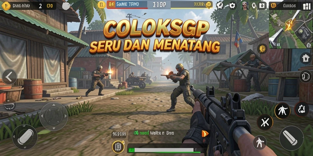Tampilan gameplay COLOKSGP yang intens dan seru.
