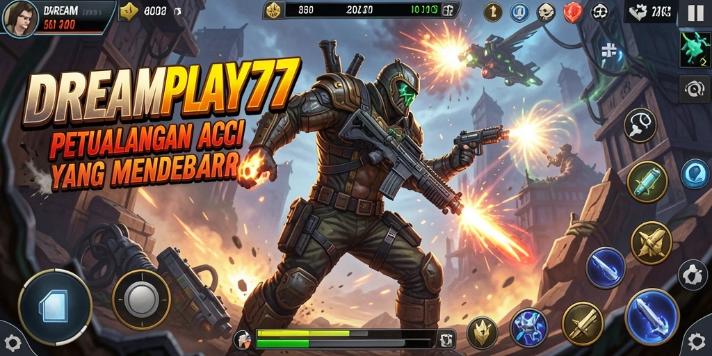 Tampilan gameplay menegangkan di <strong>DREAMPLAY77</strong> dengan aksi yang seru.