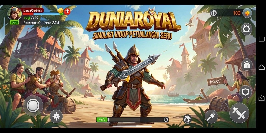 Tampilan gameplay seru dan interaktif dari DUNIAROYAL.