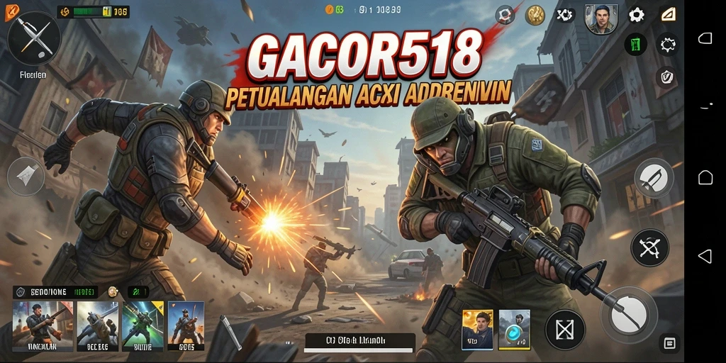 Tampilan gameplay GACOR518 yang penuh aksi dan tantangan.