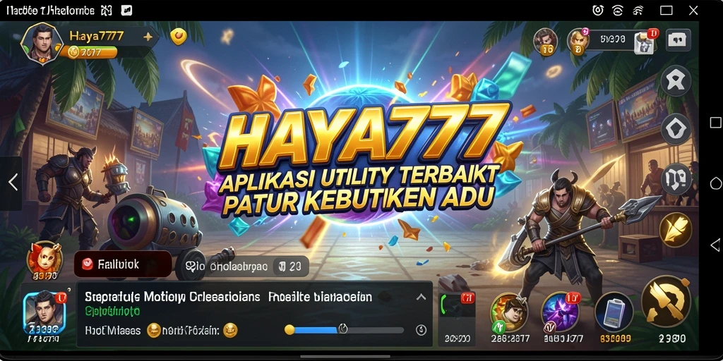 Tampilan antarmuka HAYA777 yang intuitif dan ramah pengguna.