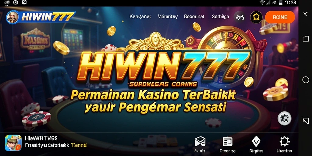 Tampilan gameplay Kasino HIWIN777 yang menarik dan mengasyikkan.