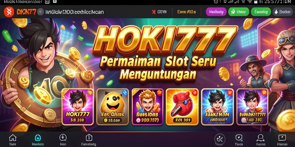 Tampilan gameplay Slot yang menarik di HOKI777.