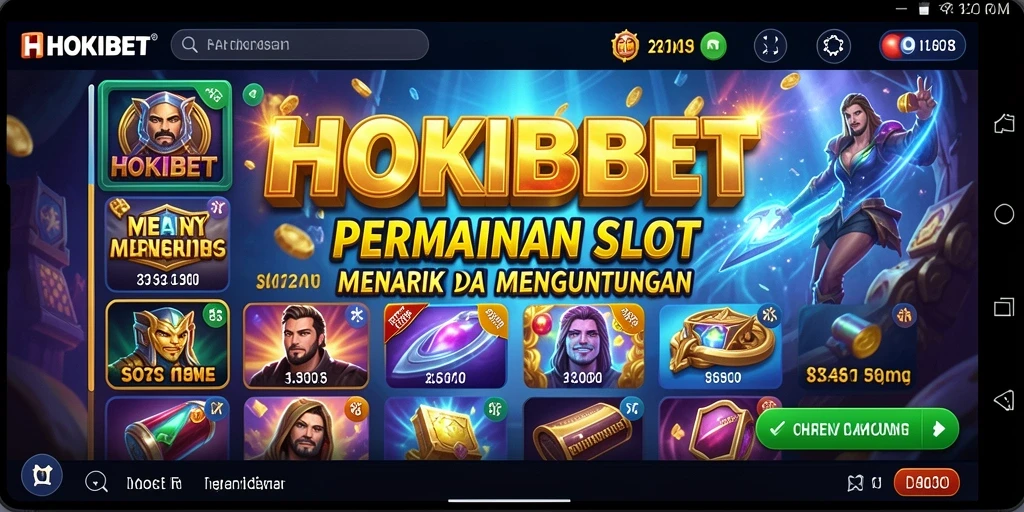 Tampilan menarik dari gameplay Slot HOKIBET yang menegangkan.