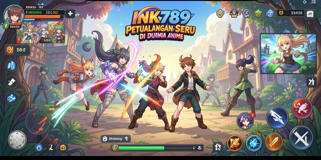 Tampilan menarik dari gameplay INK789 yang penuh aksi dan karakter anime.