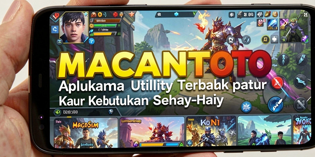 Tampilan antarmuka aplikasi MACANTOTO yang intuitif dan fungsional.