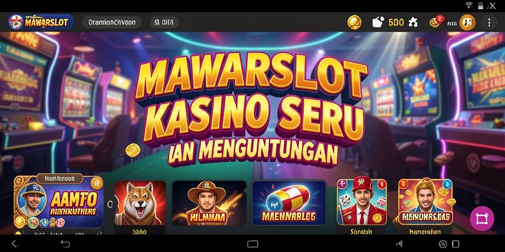 Screenshot gameplay MAWARSLOT dengan tampilan mesin slot yang menarik.