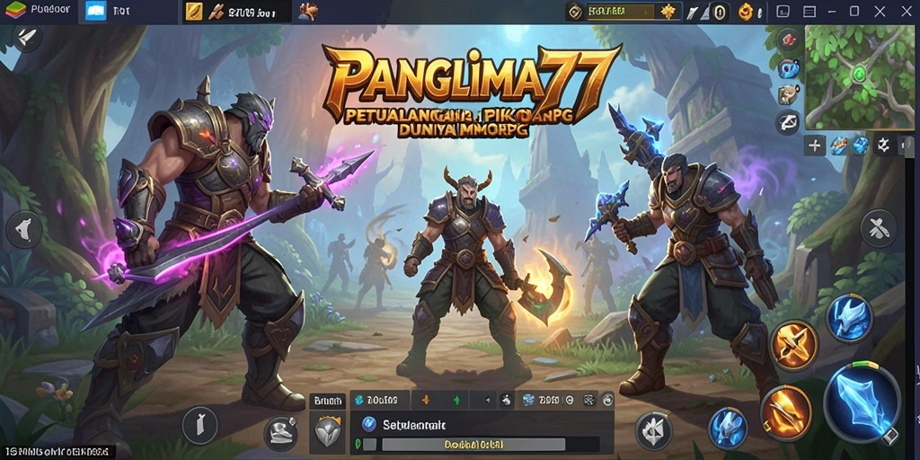 Gameplay seru dalam dunia fantasi MMORPG PANGLIMA77.