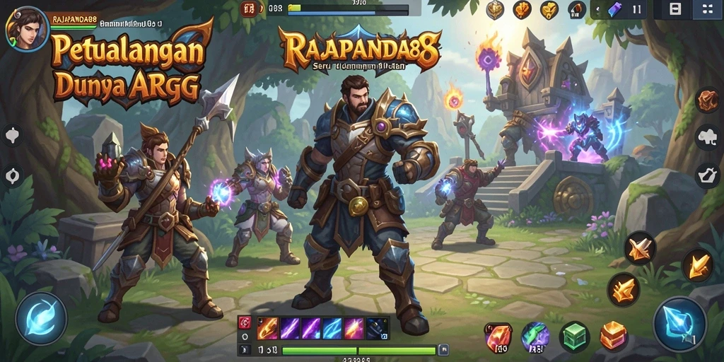 Tampilan gameplay ARPG yang seru dan mendebarkan di RAJAPANDA88.