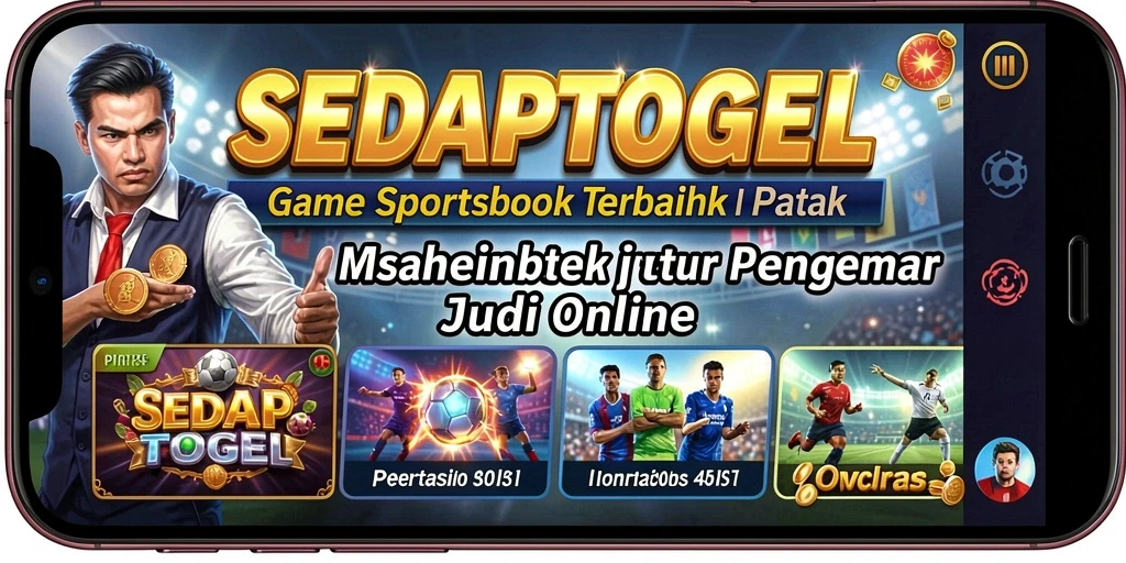 Screenshot gameplay SEDAPTOGEL yang menampilkan taruhan olahraga secara real-time.