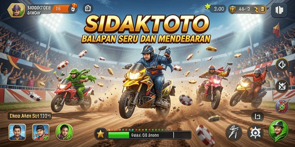 Tampilan gameplay <strong>SIDAKTOTO</strong> yang mendebarkan dan menantang.