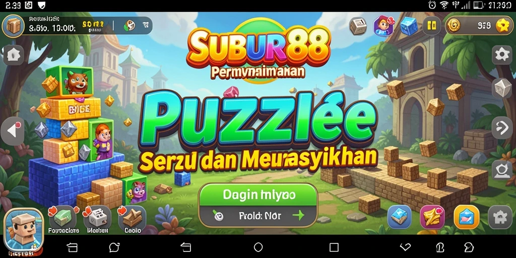 Tampilan gameplay SUBUR88 dengan berbagai puzzle yang menantang.