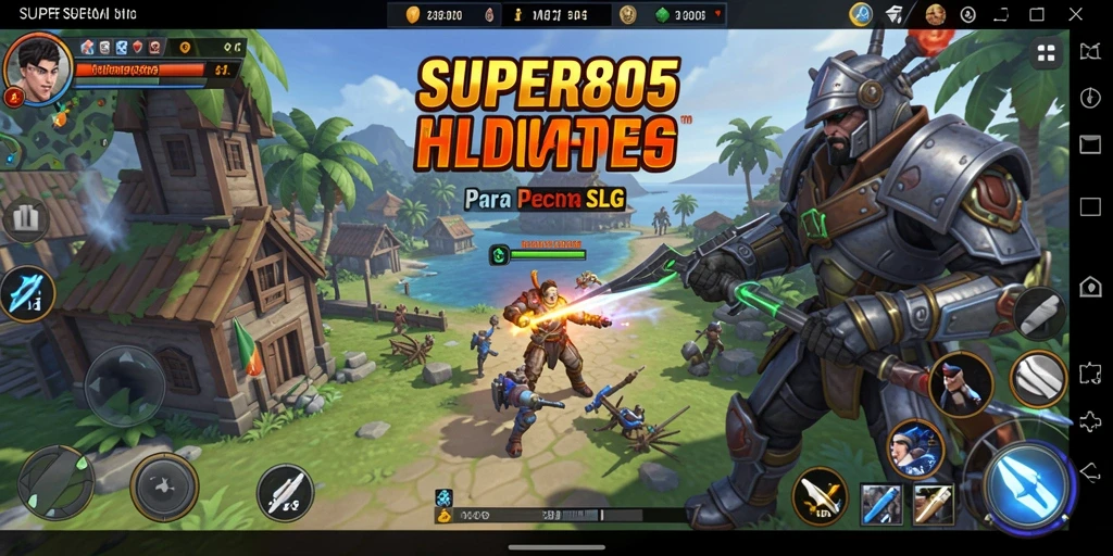 Tampilan gameplay menarik dari SUPER805 dalam aksi strategi.