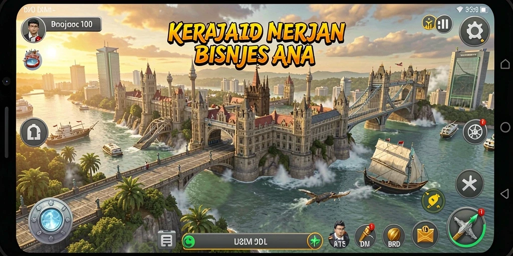 Tangkapan layar gameplay T6 menampilkan pengalaman membangun bisnis yang seru.