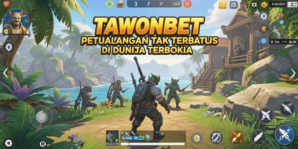 Tampilan gameplay yang menarik di dunia terbuka TAWONBET.