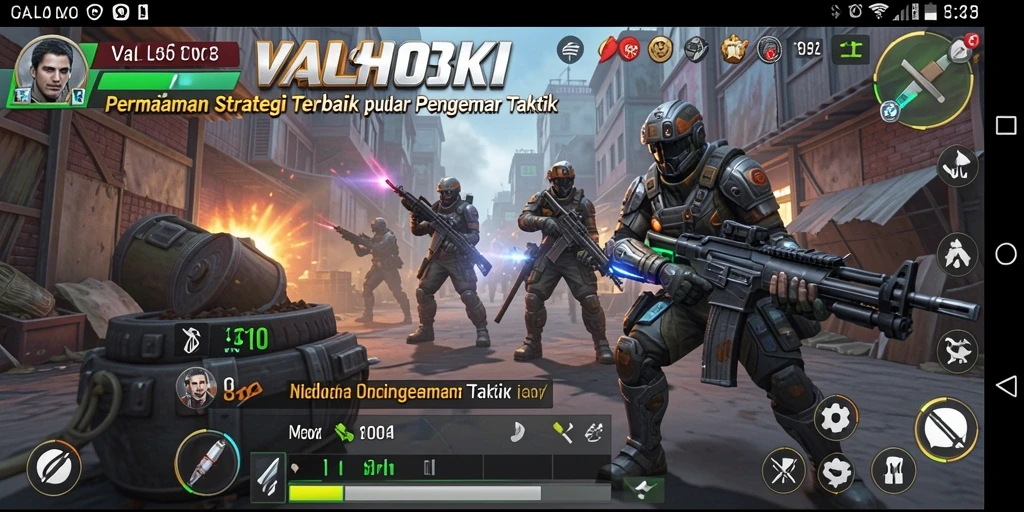 Screenshot yang menunjukkan gameplay strategi VALOHOKI yang menarik.