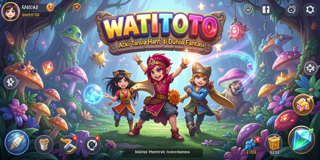 Tampilan gameplay mendebarkan dari WATITOTO yang penuh aksi.