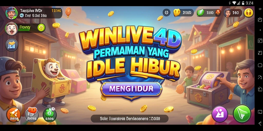 Tampilan gameplay WINLIVE4D yang menarik untuk permainan Idle.